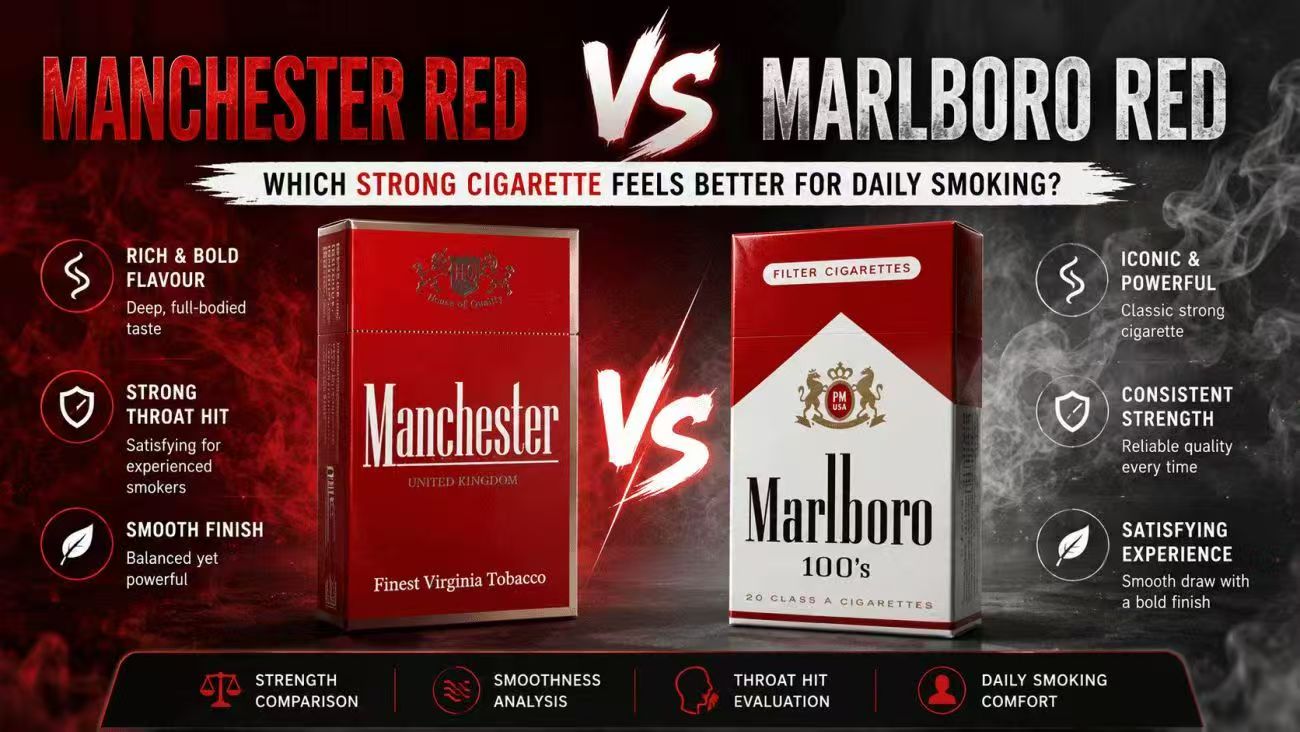 Manchester Red vs Marlboro Red: Which Strong Cigarette Feels Better For Daily Smoking?