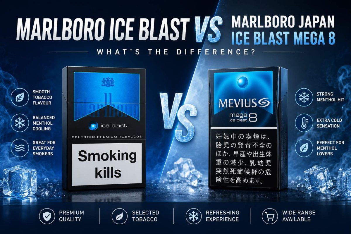 Marlboro Ice Blast vs Marlboro Japan Ice Blast Mega 8: What’s the Difference?